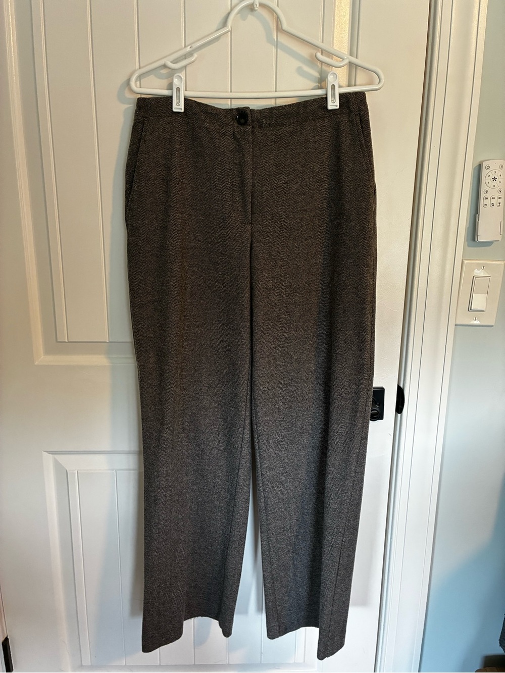 Rachel Zoe Gray Straight-Leg Trousers